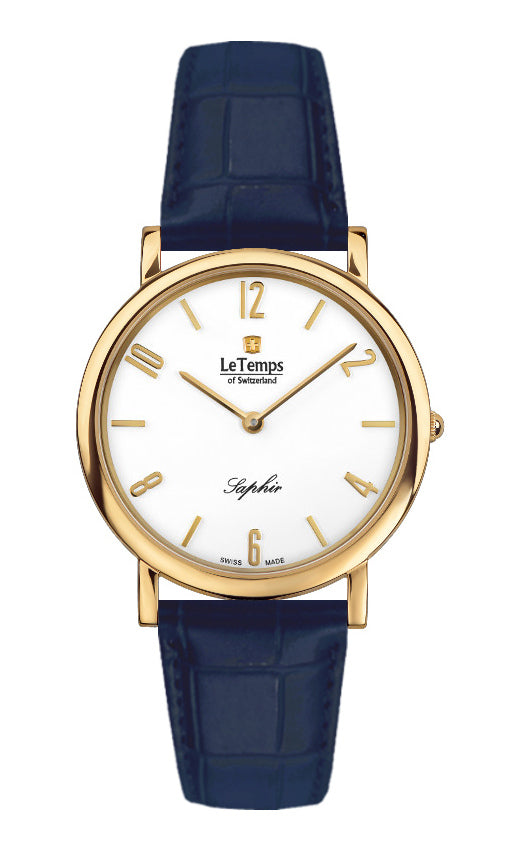 LeTemps ZAFIRA SLIM SAPHIR QUARZ WATCH 30M