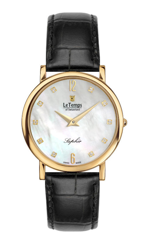 LeTemps ZAFIRA SLIM SAPHIR QUARZ WATCH 30M