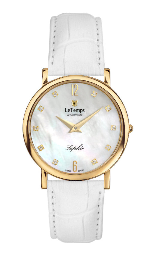 LeTemps ZAFIRA SLIM SAPHIR QUARZ WATCH 30M