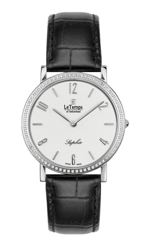 LeTemps ZAFIRA SLIM SWAROVSKI SAPHIR QUARZ WATCH 30M