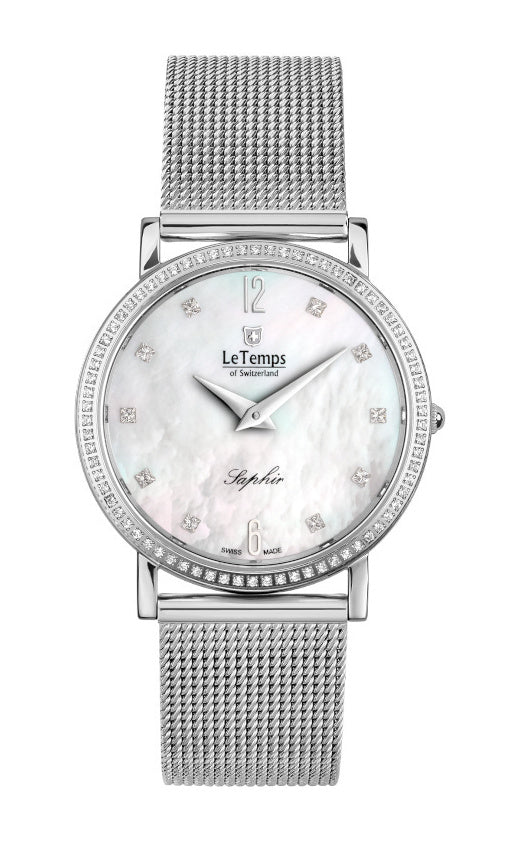 LeTemps ZAFIRA SLIM SWAROVSKI SAPHIR QUARZ WATCH 30M