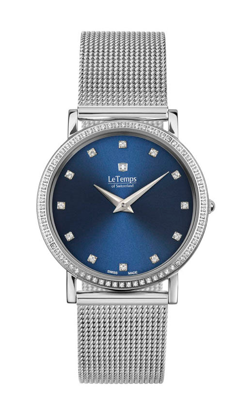 LeTemps ZAFIRA SLIM SWAROVSKI SAPHIR QUARZ WATCH 30M