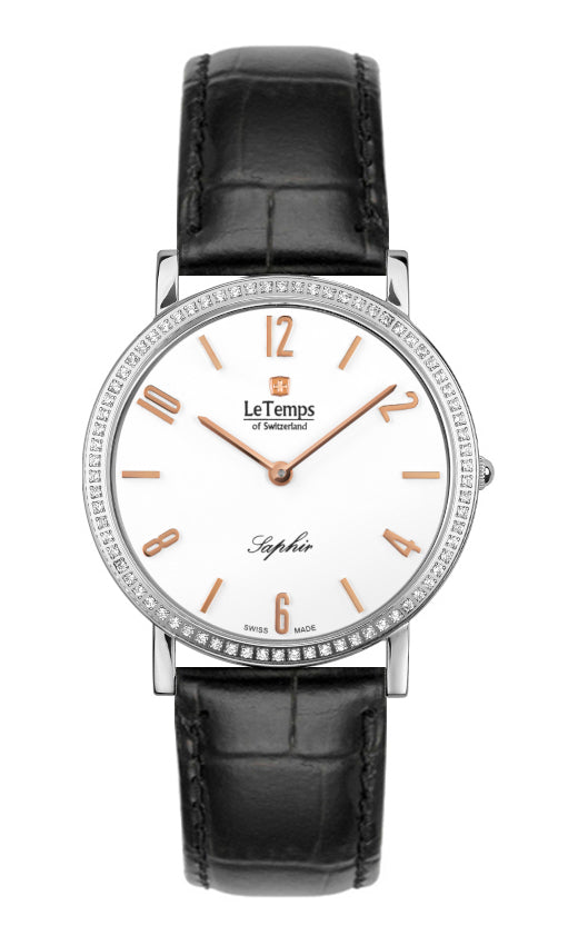 LeTemps ZAFIRA SLIM SWAROVSKI SAPHIR QUARZ WATCH 30M