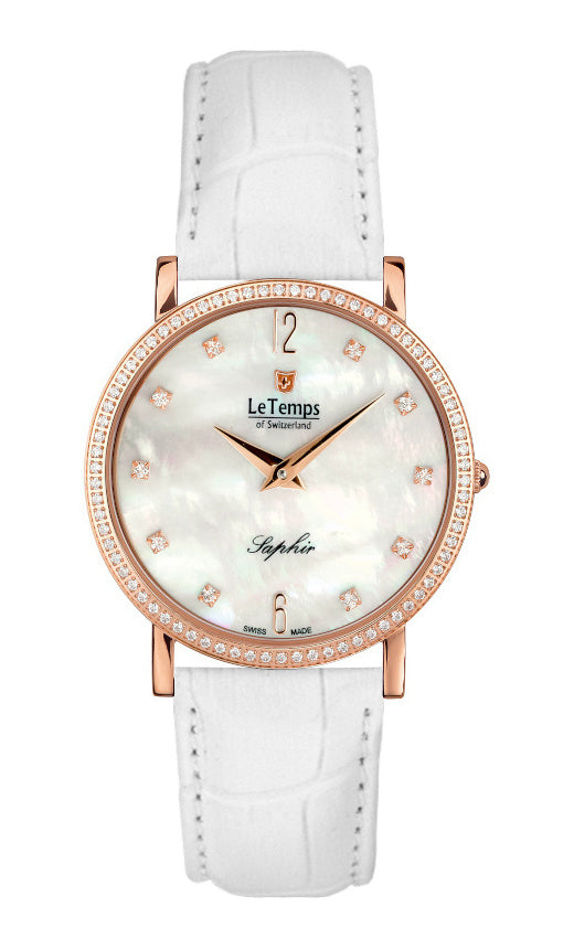 LeTemps ZAFIRA SLIM SWAROVSKI SAPHIR QUARZ WATCH 30M