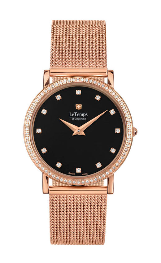LeTemps ZAFIRA SLIM SWAROVSKI SAPHIR QUARZ WATCH 30M
