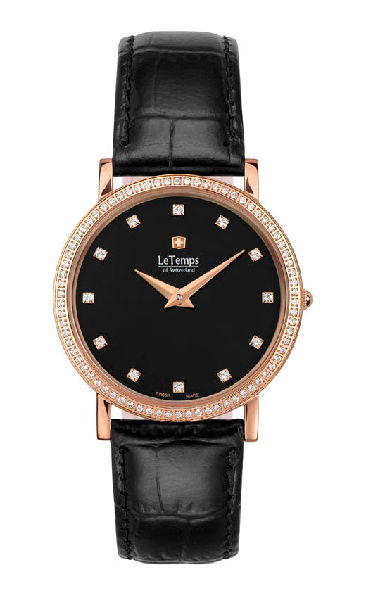 LeTemps ZAFIRA SLIM SWAROVSKI SAPHIR QUARZ WATCH 30M