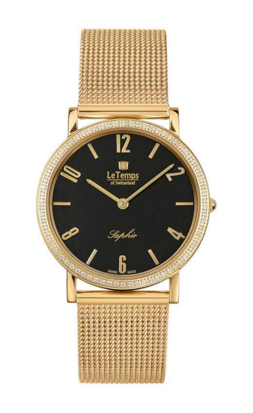 LeTemps ZAFIRA SLIM SWAROVSKI SAPHIR QUARZ WATCH 30M