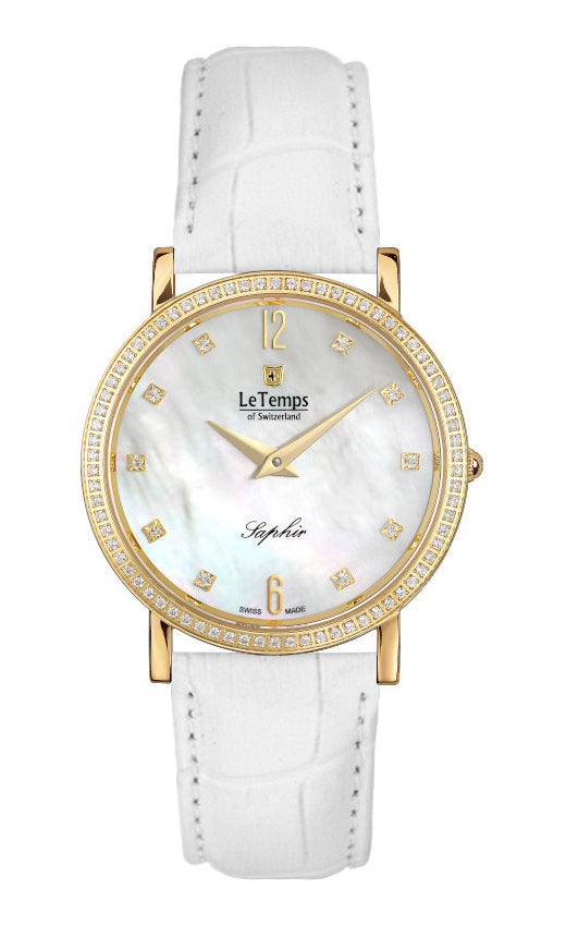 LeTemps ZAFIRA SLIM SWAROVSKI SAPHIR QUARZ WATCH 30M