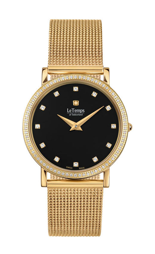 LeTemps ZAFIRA SLIM SWAROWSKI SAPHIR QUARZ WATCH 30M