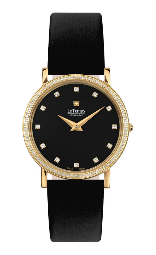 LeTemps ZAFIRA SLIM SWAROVSKI SAPHIR QUARZ WATCH 30M