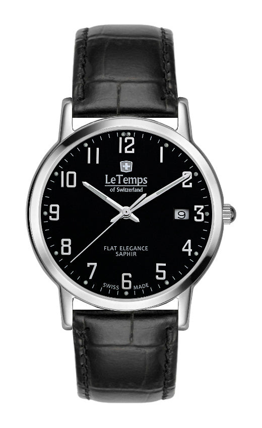 LeTemps FLAT ELEGANCE GENT SAPHIR QUARZ WATCH 30M