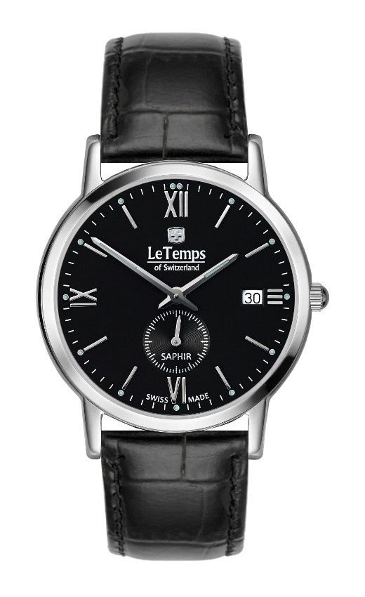 LeTemps FLAT ELEGANCE GENT SAPHIR QUARZ WATCH 30M
