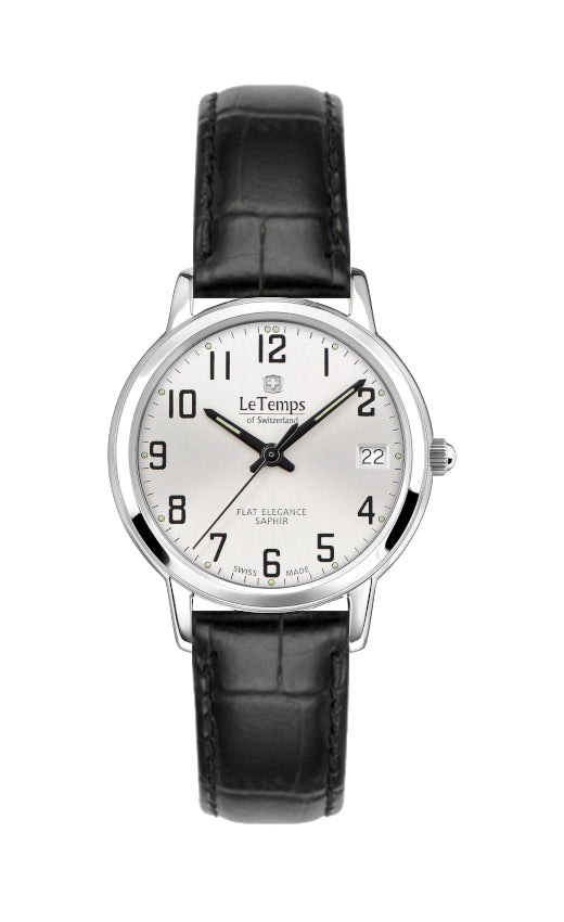 LeTemps FLAT ELEGANCE LADY SAPHIR QUARZ WATCH 30M