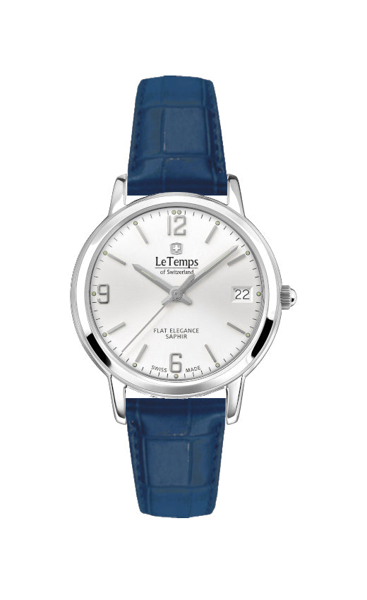 LeTemps FLAT ELEGANCE LADY SAPHIR QUARZ WATCH 30M