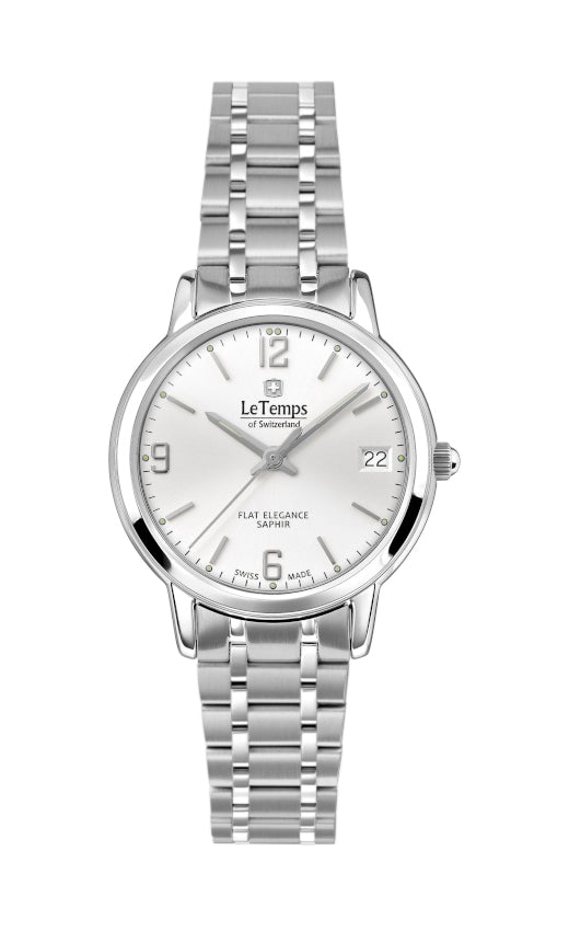 LeTemps FLAT ELEGANCE LADY SAPHIR QUARZ WATCH 30M