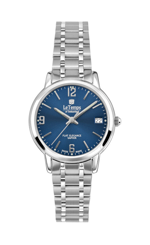 LeTemps FLAT ELEGANCE LADY SAPHIR QUARZ WATCH 30M