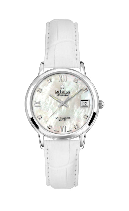 LeTemps FLAT ELEGANCE LADY SAPHIR QUARZ WATCH 30M