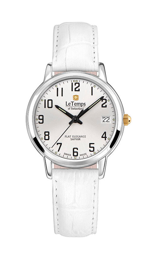 LeTemps FLAT ELEGANCE LADY SAPHIR QUARZ WATCH 30M