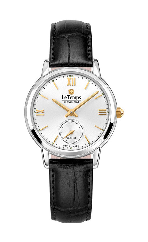 LeTemps FLAT ELEGANCE LADY SAPHIR QUARZ WATCH 30M