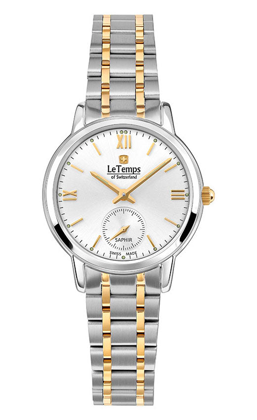 LeTemps FLAT ELEGANCE LADY SAPHIR QUARZ WATCH 30M