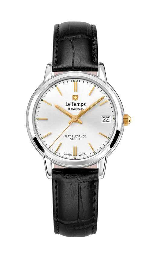 LeTemps FLAT ELEGANCE LADY SAPHIR QUARZ WATCH 30M