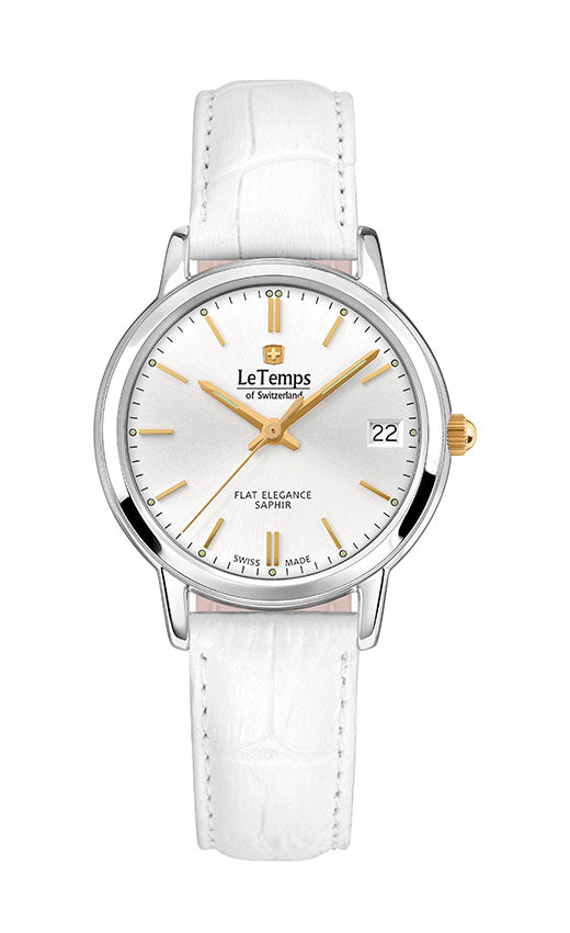LeTemps FLAT ELEGANCE LADY SAPHIR QUARZ WATCH 30M
