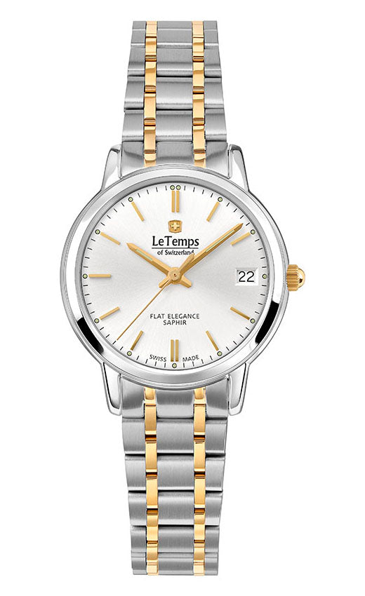 LeTemps FLAT ELEGANCE LADY SAPHIR QUARZ WATCH 30M