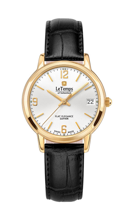 LeTemps FLAT ELEGANCE LADY SAPHIR QUARZ WATCH 30M