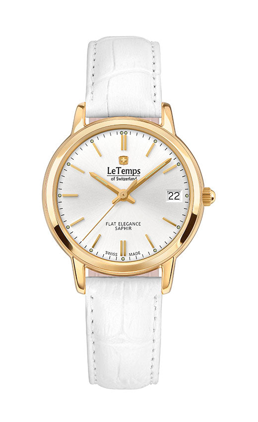 LeTemps FLAT ELEGANCE LADY SAPHIR QUARZ WATCH 30M