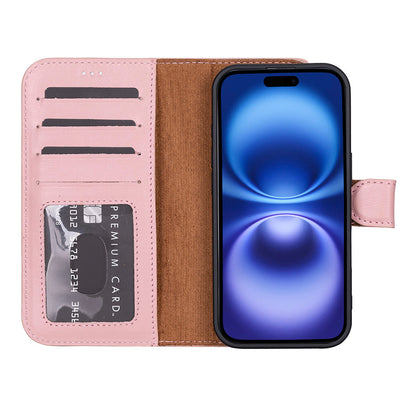 iPhone 17  Magicportemonnaie Echtleder Geldbörsenhülle