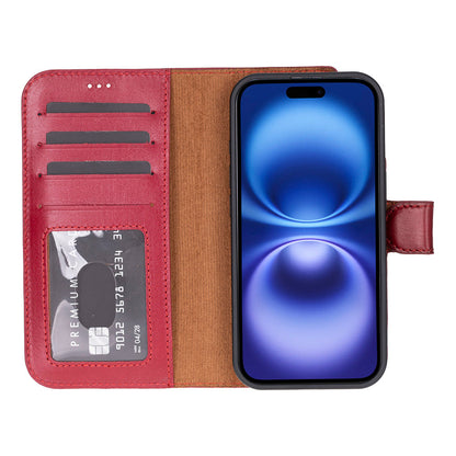 iPhone 17  Magicportemonnaie Echtleder Geldbörsenhülle