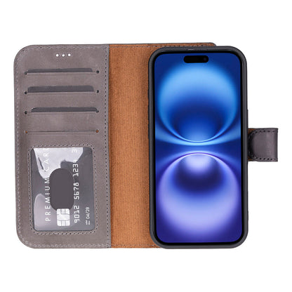 iPhone 17  Magicportemonnaie Echtleder Geldbörsenhülle