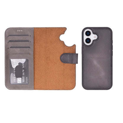 iPhone 17  Magicportemonnaie Echtleder Geldbörsenhülle