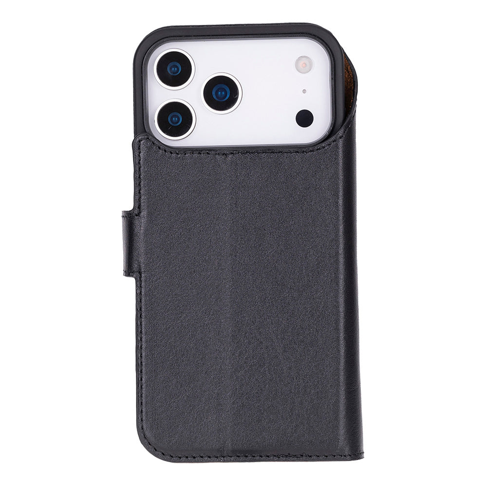 iPhone 17 Pro Max (6.9") Magicportemonnaie Echtleder Geldbörsenhülle