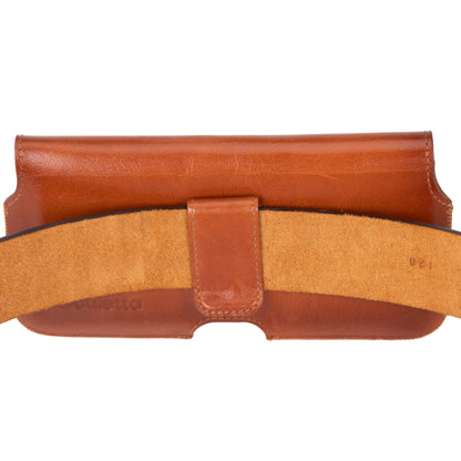 Aslant Belt iPhone 16 Pro Max Leather Case - Phonebazaar