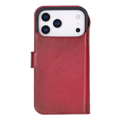 iPhone 17 Pro Max (6.9") Magicportemonnaie Echtleder Geldbörsenhülle