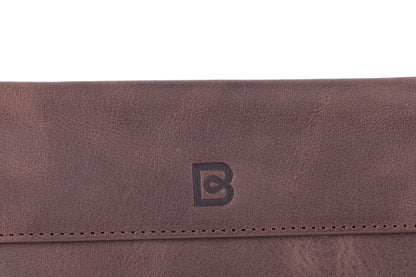 Aslant Belt iPhone 16 Pro Max Leather Case - Phonebazaar