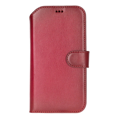 iPhone 17 Air Magicportemonnaie Echtleder Geldbörsenhülle (Rot, Schwarz, Tan, Rosa, Grau, Blau, Braun,)