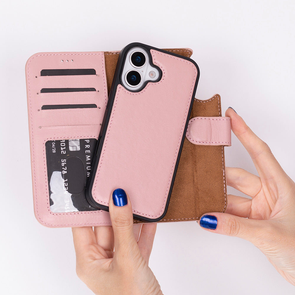 iPhone 17  Magicportemonnaie Echtleder Geldbörsenhülle