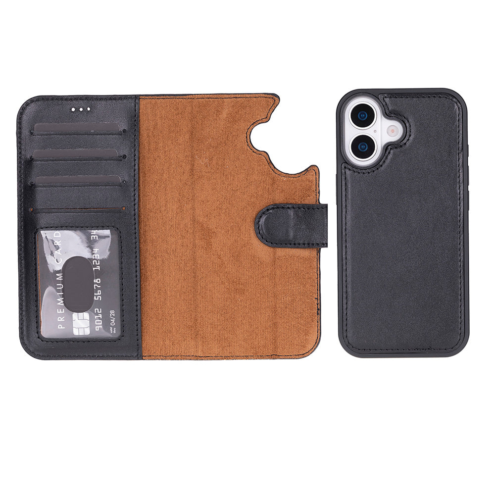 iPhone 17  Magicportemonnaie Echtleder Geldbörsenhülle
