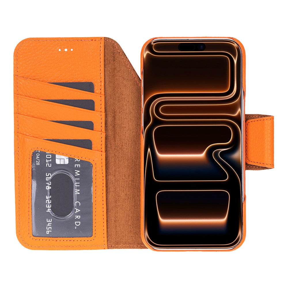 iPhone 17 Pro Max Elite Magic Echtleder MagSafe Wallet Hülle