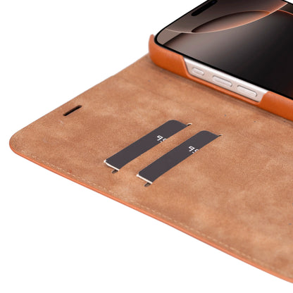 Sonat iPhone 16 Pro / 16 Pro Max Lederhülle - Stil & Funktion Perfekt Kombiniert