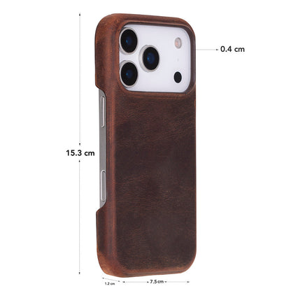 iPhone 17 Pro (6.3") Ultimate-Jackett Echtleder Dünne Hülle