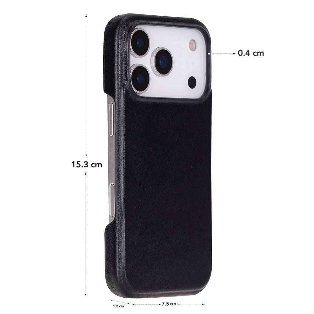 iPhone 17 Pro (6.3") Ultimate-Jackett Echtleder Dünne Hülle