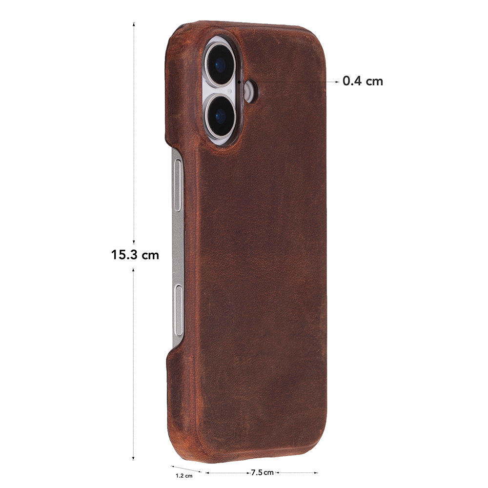 iPhone 17 (6.3") Ultimate-Jackett Echtleder Dünne Hülle