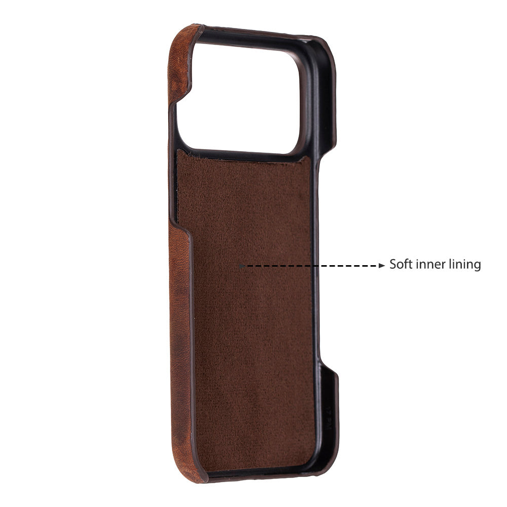 iPhone 17 Pro Max (6.9") Ultimate-Jacket Echtleder Dünne Hülle