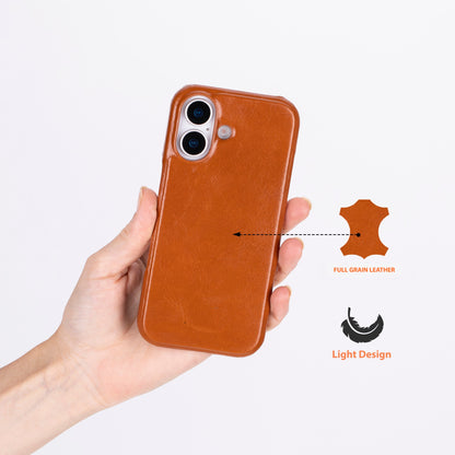 iPhone 17 (6.3") Ultimate-Jackett Echtleder Dünne Hülle