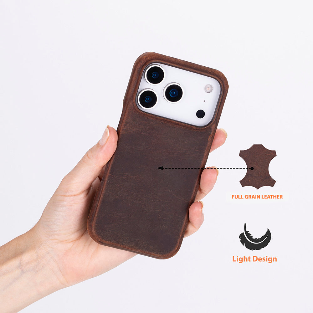 iPhone 17 Pro (6.3") Ultimate-Jackett Echtleder Dünne Hülle