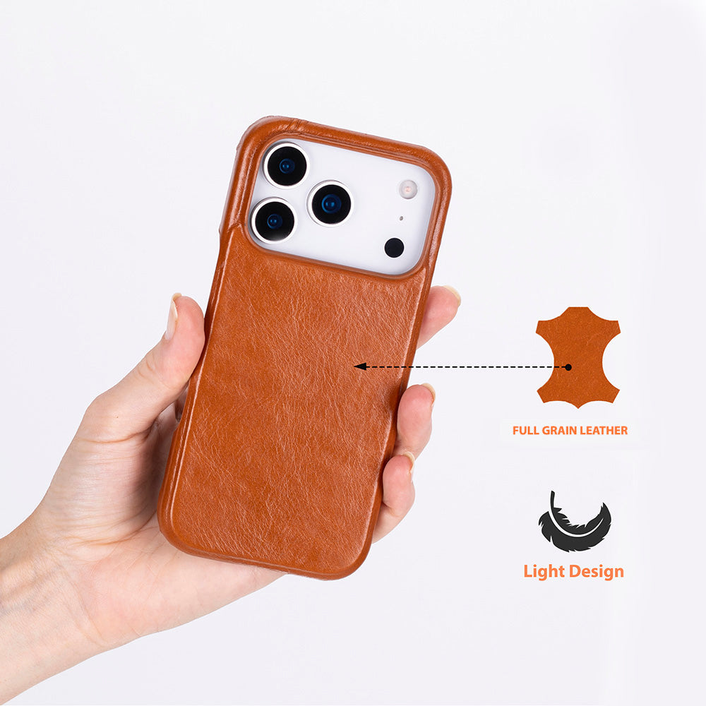 iPhone 17 Pro (6.3") Ultimate-Jackett Echtleder Dünne Hülle