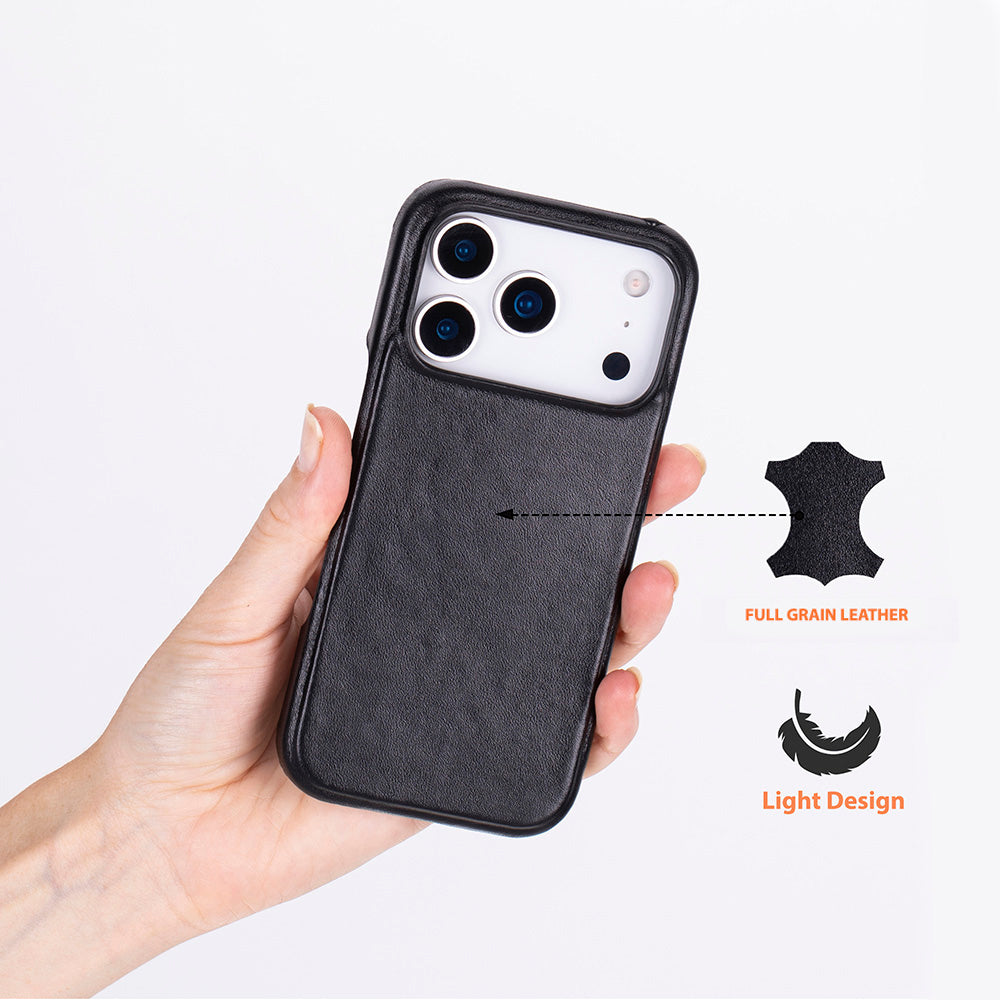 iPhone 17 Pro (6.3") Ultimate-Jackett Echtleder Dünne Hülle